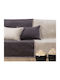 Nef-Nef Homeware New Tanger Three-Seater Sofa Throw 2 Sides Jacquard 180x300cm Anthracite Beige