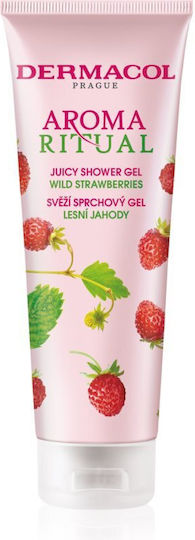 Dermacol Aroma Ritual Wild Strawberries Αφρόλουτρο σε Gel για Θρέψη 250ml
