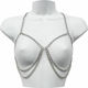 Kinksters Lanț cu 2 straturi sub piept Sutien sexy Argintiu 3037-0012
