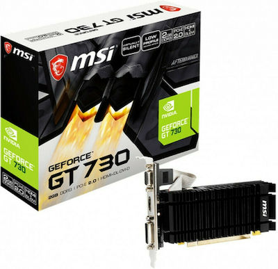 MSI GeForce GT 730 2GB GDDR3 LP v1 Graphics Card