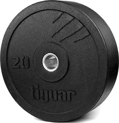 Tiguar Set Discuri De Tip Olimpic Cauciucate 1 x 20kg Φ50mm