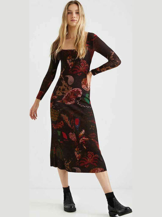 Dress Midi Φόρεμα Chocolate