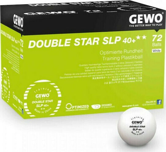 Gewo SLP 40+ 8137 Μπαλάκια Ping Pong 2-Star 72τμχ