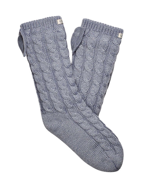 UGG Laila Bow Ανδρικές Μονόχρωμες Κάλτσες Γκρι