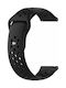 Strap Silicone with Pin Black (Mi Watch)