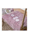 Nef-Nef Homeware Κουβέρτα Αγκαλιάς & Λίκνου Forest Friends Fleece Ροζ 75x100εκ.