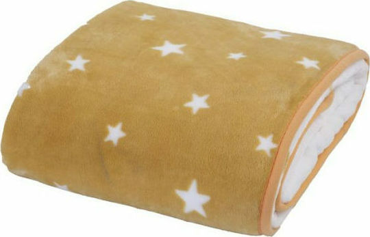 Nef-Nef Homeware Blanket Nursery Swaddling Blankets Stellar Velvet Yellow Yellow 75x100cm
