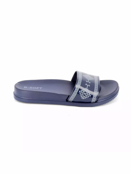 B-Soft Women's Slides Blue