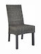 Außenstuhl Rattan Coffee 6Stück 46x41.5x93cm.