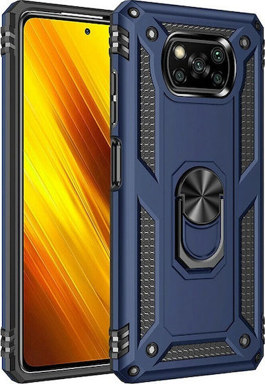 Hybrid Shockproof Armor Back Cover Πλαστικό Ανθεκτική Μπλε (Poco X3 NFC / X3 Pro)