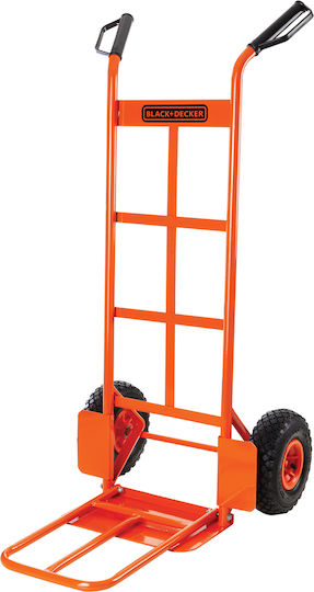 Black & Decker Transport-Wagen Folding for Load Weight up to 120kg in Orange Color