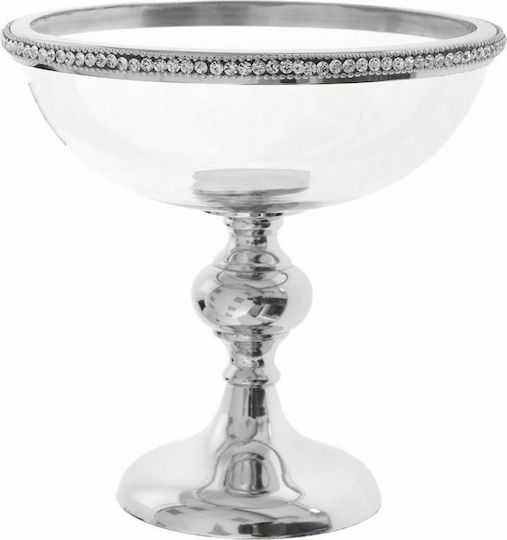 Iliadis Decorative Bowl Pedestal Transparent 19x19x19cm