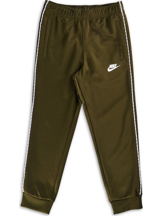 Nike Παντελόνι Φόρμας για Αγόρι Χακί Futura Repeat