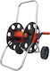TopGarden Wheeled Garden Hose Box for Hose up to 60m with Rewind Handle