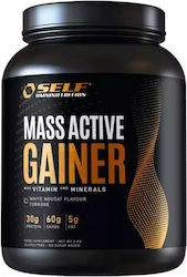 Self Omninutrition Mass Active Gainer Whey Protein Gluten Free with Flavor White Nougat 2kg