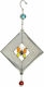 JK Home Decoration Διακοσμητικός Μελωδός Κήπου Μεταλλικό Με Πεταλούδα 38cm 2τμχ 30574