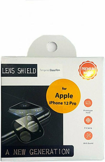 Protecție Edge to Edge pentru Camera Tempered Glass Negru pentru iPhone 12 Pro / 12 Pro Max