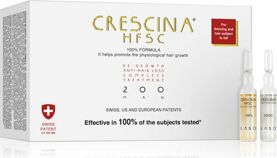 Labo Crescina Transdermic HFSC 200 Haar-Ampullen Gegen Haarausfall Für Männer 20x3.5ml