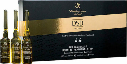DSD de Luxe 4.4 Keratinn Treatment Lotion Αμπούλες Μαλλιών Αναδόμησης 10x10ml