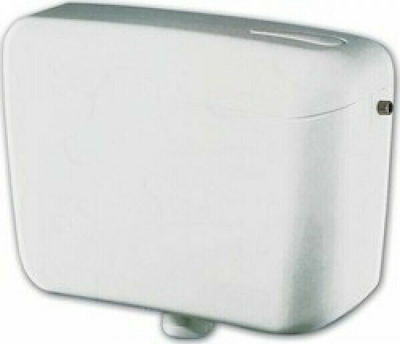Interflex Gaia Wandmontiert Kunststoff Toiletten-Spülung Rechteckig Weiß