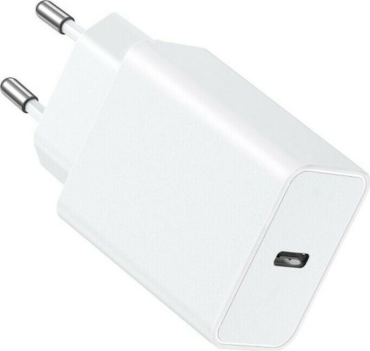 Veger Φορτιστής Χωρίς Καλώδιο με Θύρα USB-C 25W Power Delivery / Quick Charge 3.0 Λευκός (VLS2501)