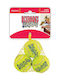 Kong Squeakair Tennis Ball Toy Dog made of Rubber with Sound Small 5εκ. Yellow 3pcs