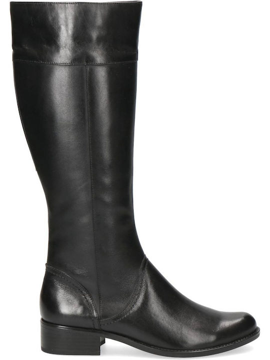 Leder Damenstiefel Schwarz