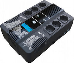 Infosec Zen-X 800 SCH UPS Line-Interactive 800VA 480W cu 6 Schuko Prize