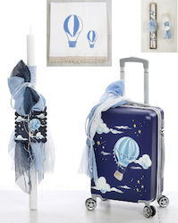 Bellissimo Αερόστατο Baptism Set Hot Air Balloon with Suitcase 11pcs