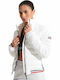 Women's Short Puffer Jacket for Winter White