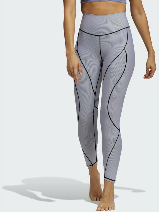 Adidas Yoga Primeblue Frauen Lang Leggings Hochgeschnitten Gray