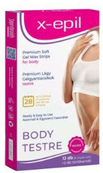 x-epil Gel Normal Hair Removal Strips 12 Pieces