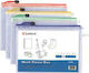 Next Folder Transparent with Zipper for Paper A6 10pcs (Μiscellaneous colours)