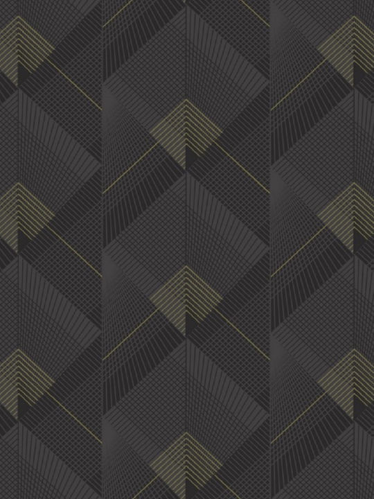 Wallpaper Galactik Vinyl Black L1000xW53cm Washable