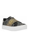 Jordana Παιδικά Sneakers Slip-on Μαύρα