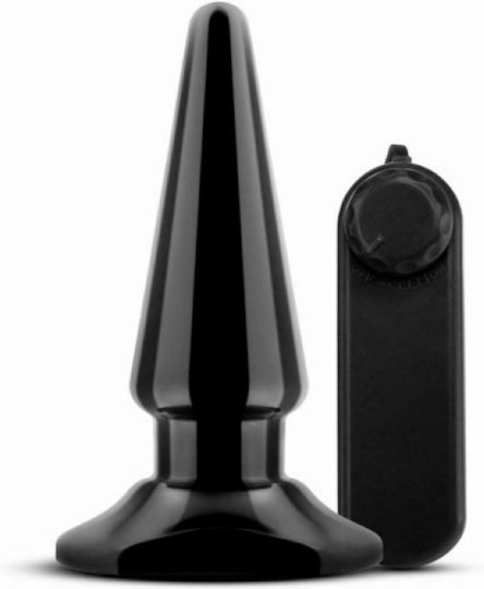 Blush Anal Adventures Basic Vibrating Anal Pleaser Anal Plug with Vibration Black