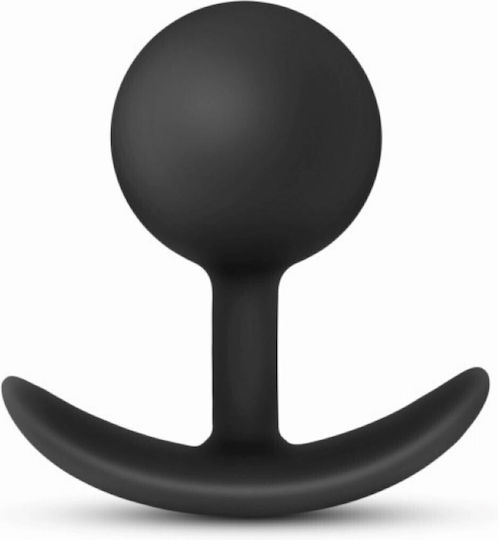 Blush Anal Adventures Platinum Silicone Vibra Plug Πρωκτική Σφήνα Black