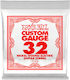 Ernie Ball Loop End Einzel Nickel gewickelt Laouto-Saiten 32 Zoll