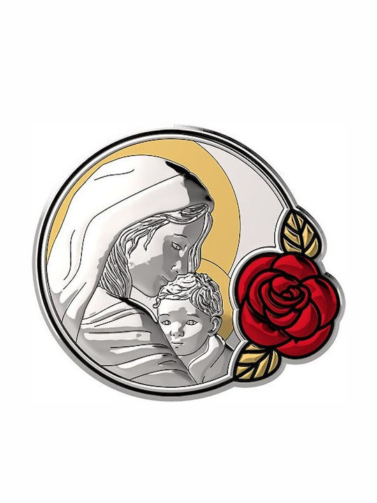 Slevori Gesegnete Mutter Heilige Ikone Kinder Amulett mit der Jungfrau Maria aus Silber 284099