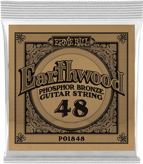 Ernie Ball Earthwood Μονή Χορδή Phosphor Bronze για Μάντολα 48" Loop End