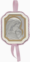 Slevori Благословена Майка Икона с Дева Мария Silver