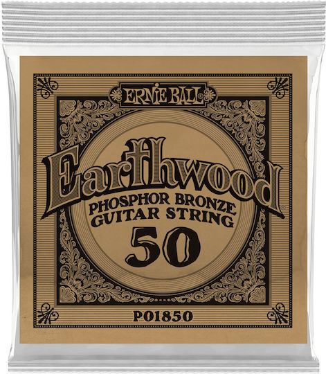 Ernie Ball Earthwood 1850L Single Phosphor Bronze Mandola String 50 Inch Loop End