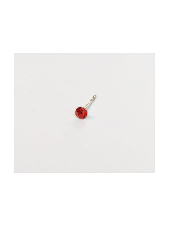 Nose earring red Silver 925