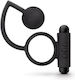 Blush Anal Adventures Platinum Anal Ball with Vibrating Cockring Vibrating Ring Cock with Anal Plug Black BL-01705