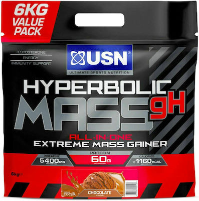 USN Hyperbolic Mass GH cu Aromă de Ciocolată 6kg