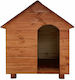 Woodware Căsuță pentru Câine Mare Lemn Pentru Interior Maro 80x80x100cm