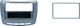 Phonocar Πρόσοψη 2 Din για Seat Ibiza 2008-2013 Γκρι για Seat Ibiza 2008-2013