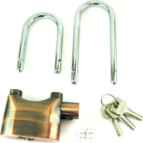 Padlock Lengthened with Key with Alarm 60mm 1pcs