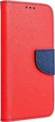 Fancy Synthetic Leather Book Red (Redmi 9C)