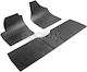 Rigum Set of Front and Rear Mats 5pcs Tray Type for Seat Alhambra Volkswagen Sharan Ford Galaxy 1996-2010 Black